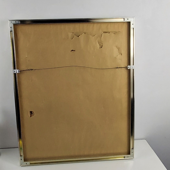 Vintage needlepoint framed wall art 14x18 inches - Picture 13 of 15